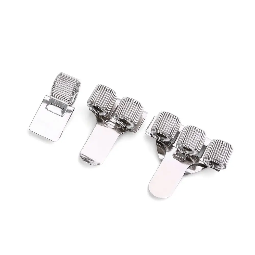 1PC Office Supplies Stationery Convenient Notebook Metal Pen Clips Spring Pen Holder Elastic Loop