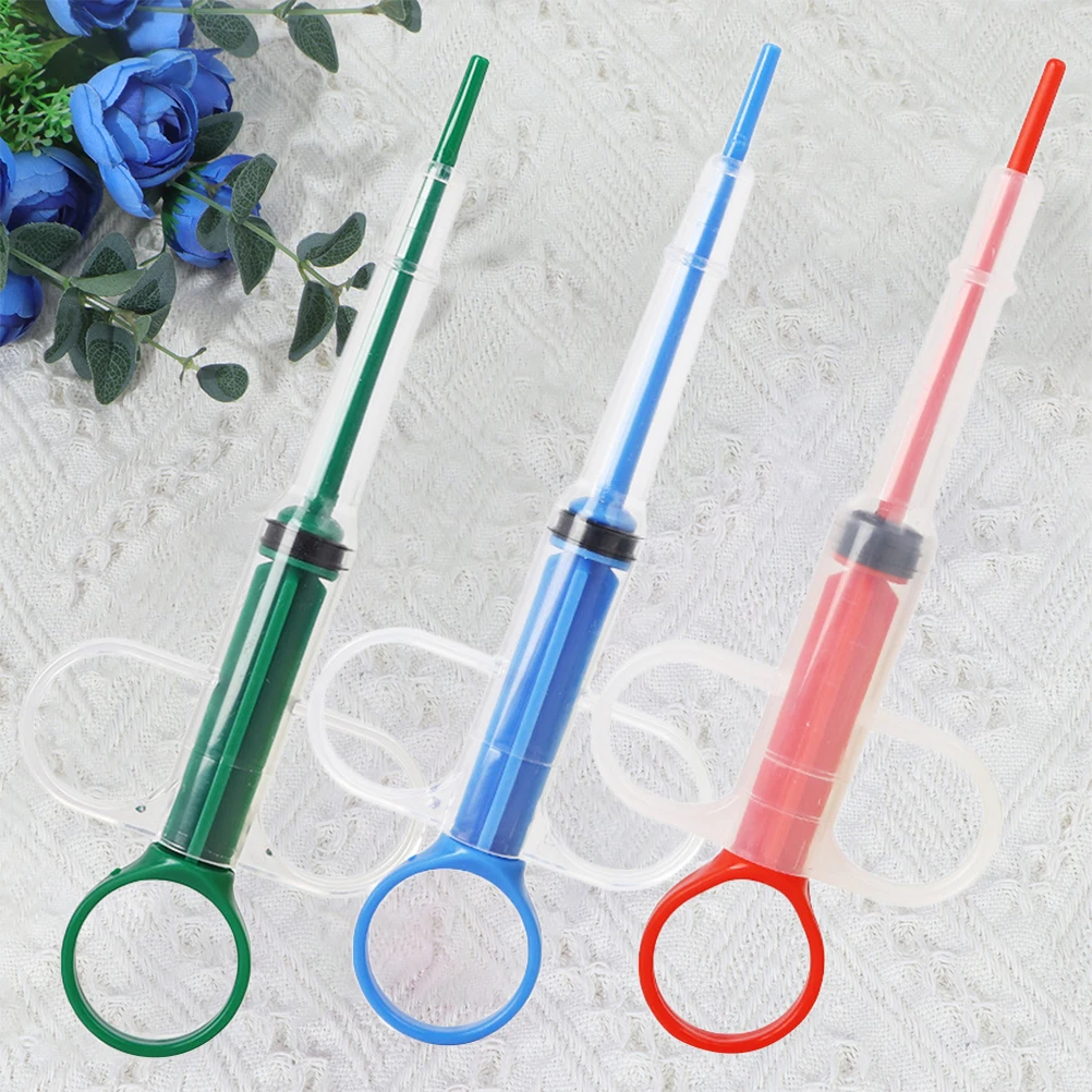 

3 PCS Pet Medicine Feeder Pill Tool Dog Small Animals Medication Dispenser Feeding Kit Delivery
