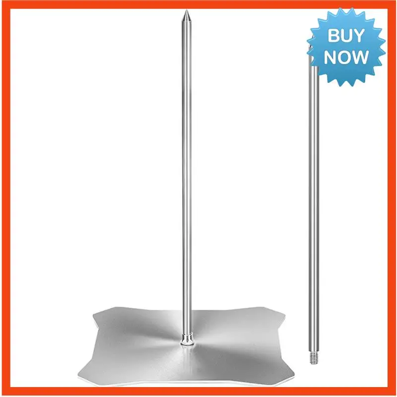 BISM Stainless Steel Vertical Meat Spit BBQ Skewer Stand For Enjoyable Indoor And Outdoor Grilling Experiences