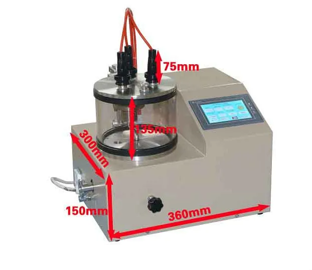 3 Rotary Plasma Sputtering Coater Chrome Plating PVD Vacuum Coating Machine