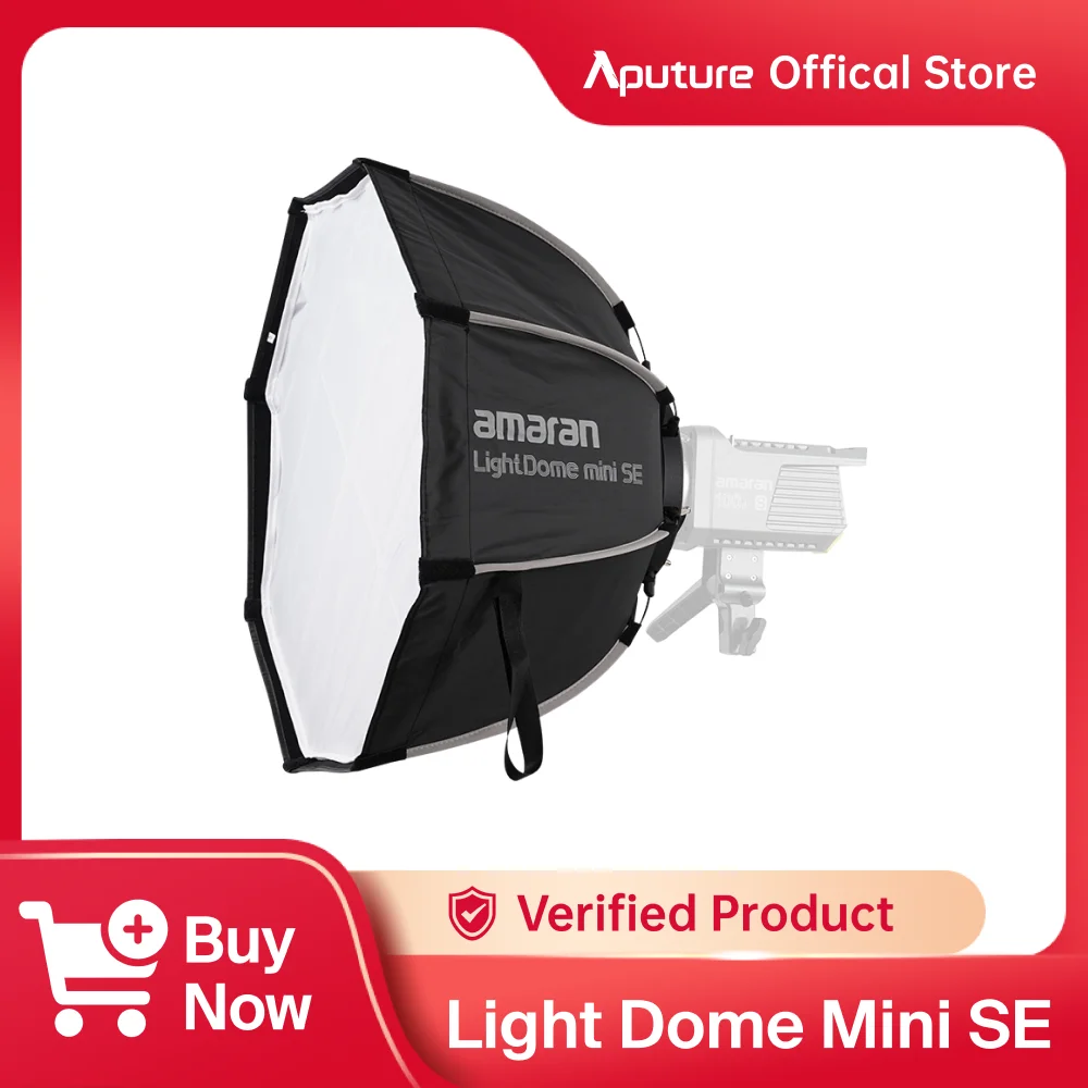 Aputure Light Dome Mini SE Lightweight Portable Quickly Deployed Softbox Bowen Mount for Amaran cob60 100d/x 200d/x 150c 300c