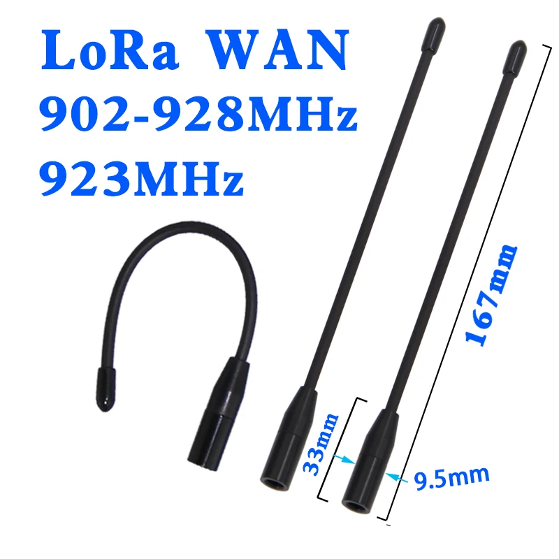 

LoRa Wan soft whip antenna 915MHz 922MHz 923MHz 902-928MHz 915-928MHz 920-923MHz antenna for Meshtastic high efficiency antenna