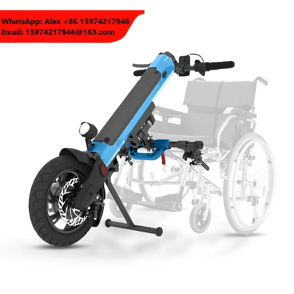 Easy Installation Wheelchair Hand Bike Attachment 36v 350w 12inch Electric Kit For Electric Handcycle Wheelchair Attachment