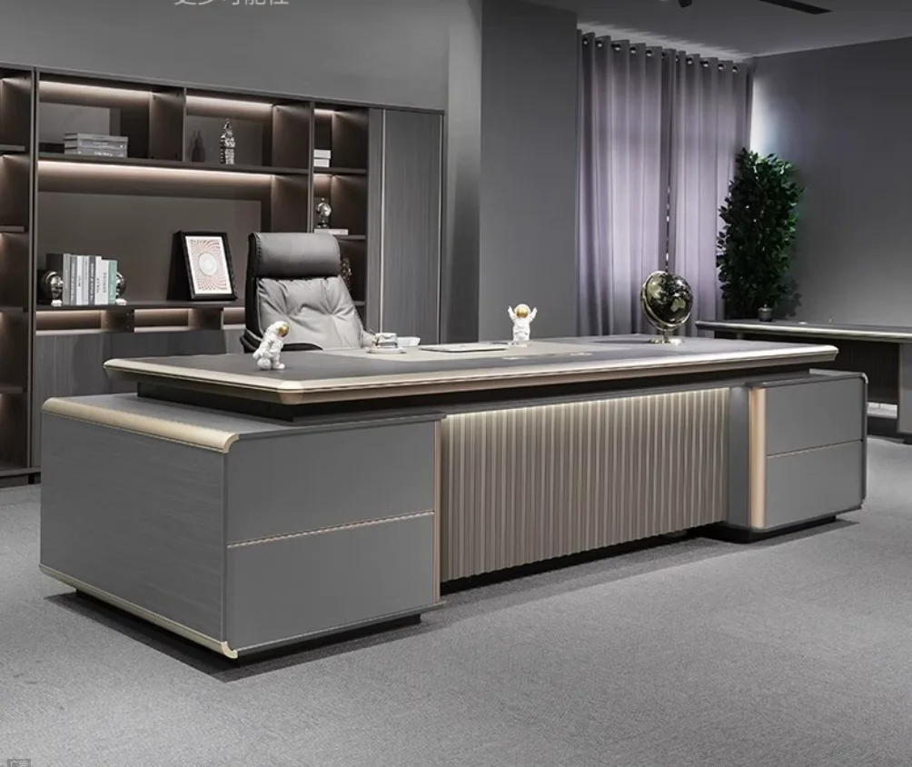 

Оптовая продажа офисной мебели Boss Desk Chair Desk Большой стол L-образной формы