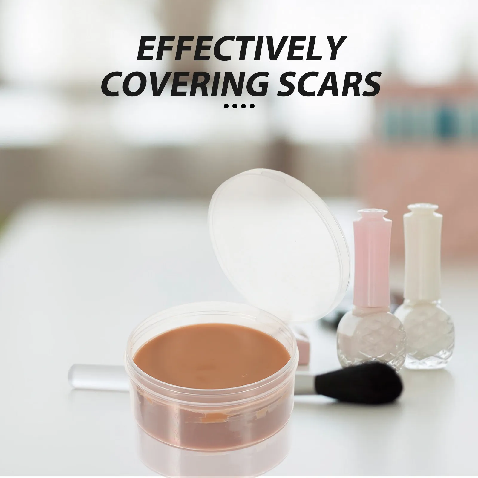 علبة واحدة 50 جرام من شمع تجميل البشرة لإخفاء الندوب بسلاسة، معجون تشكيل واقعي لإعادة تشكيل الأنف، غير قابل للتلطيخ، لفن الوجه والمهنات التجميلية