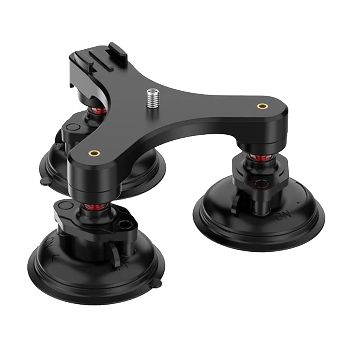 1 Inch Ball Head Mount Triple Twist Suction Cup Car Window Twist Lock Suction Cup Base for GOPRO 12 Insta360 Go3