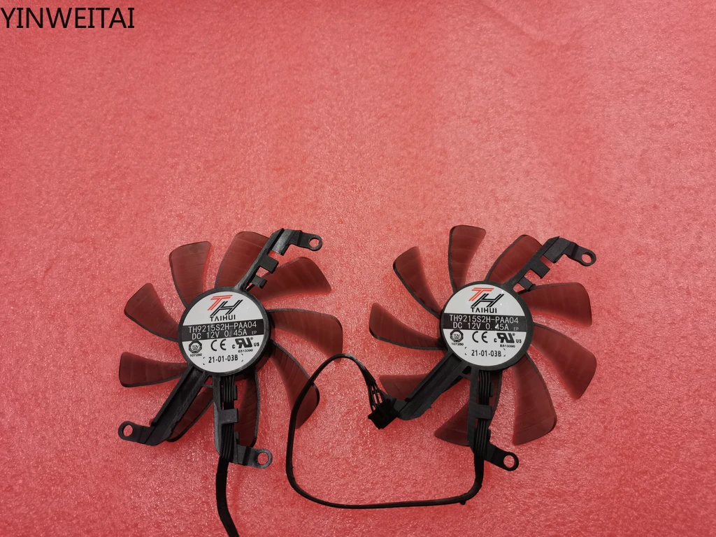 NEW 2PCS 85MM T129015SU GTX 1660 1660TI GPU Fan，For GALAXY / KFA2 RTX 2060 2070 SUPER、GTX 1660 1660TI Graphics card cooling fan