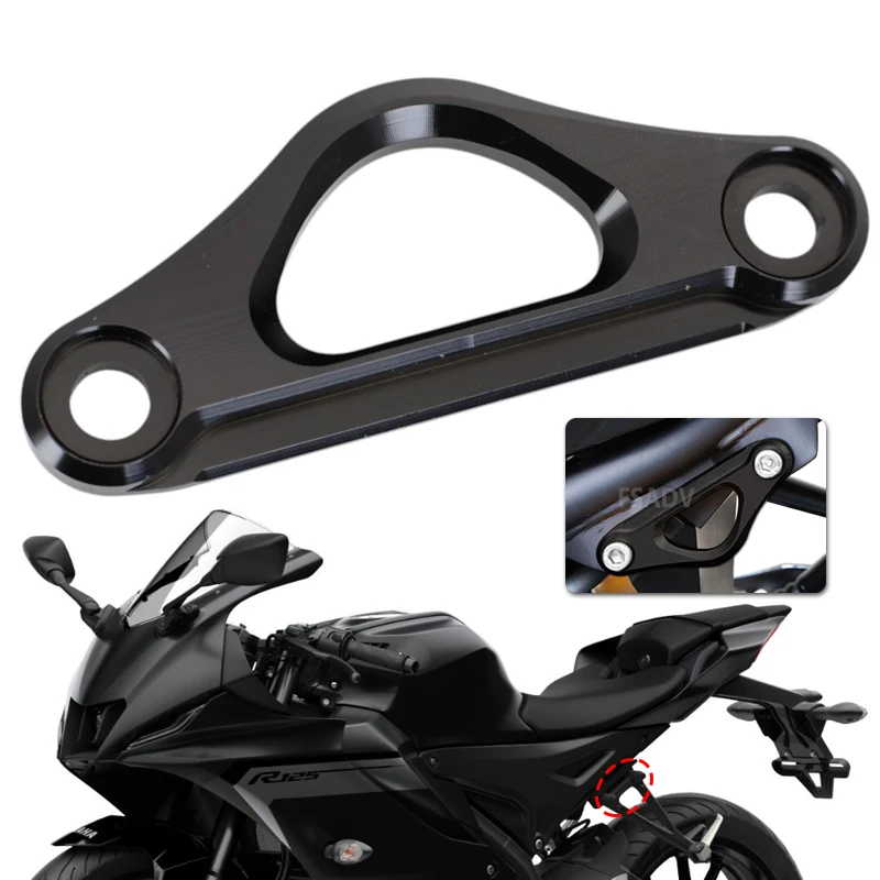 Ganchos de punto de anclaje de carreras traseros de aluminio para motocicleta YAMAHA YZF-R15 YZF R15 R125 2023 2024 2025