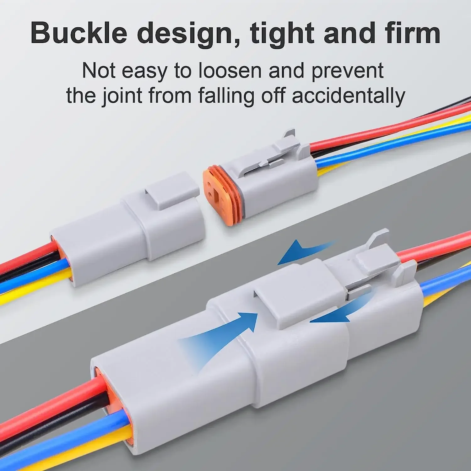 5/20/100 Sets Deutsch DT Connector with 15cm Wiring Harness,Waterproof Electrical Connector - DT06-2S/DT04-2P 2P 3P 4P 6P 8P 12P