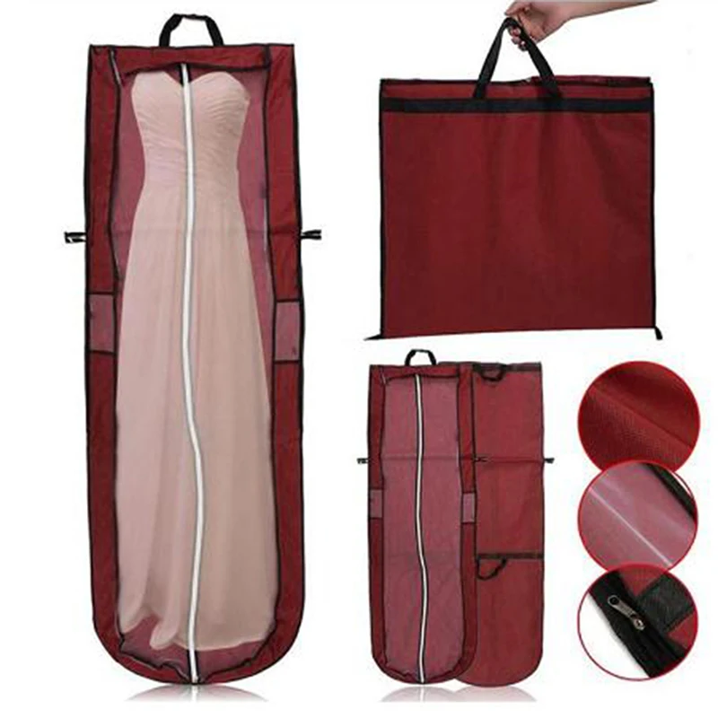 1PC Wedding Dress Dust Cover Gown Dustproof Cover Foldable Clothes Storage Bags 150cm/180cm