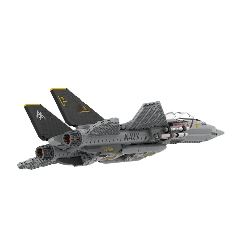 مقاتلة نموذج Moc قوالب بناء وحدات F14 تجتاح الجناح مقاتلة تكنولوجيا كتل عيد الميلاد لتقوم بها بنفسك لعبة هدايا البناء #4