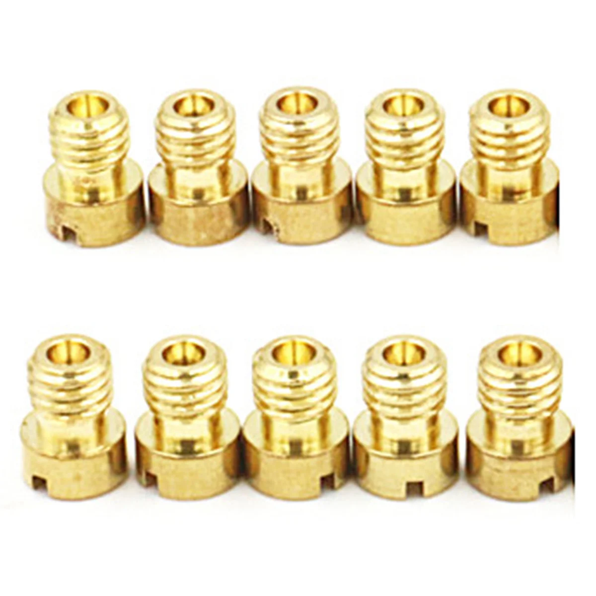 10PCS Carburetor Measuring Hole Nozzle for Main Scooter Bucket PE24/26/27/30 Halma CG-125 Nibi A-03:100-122 Tip