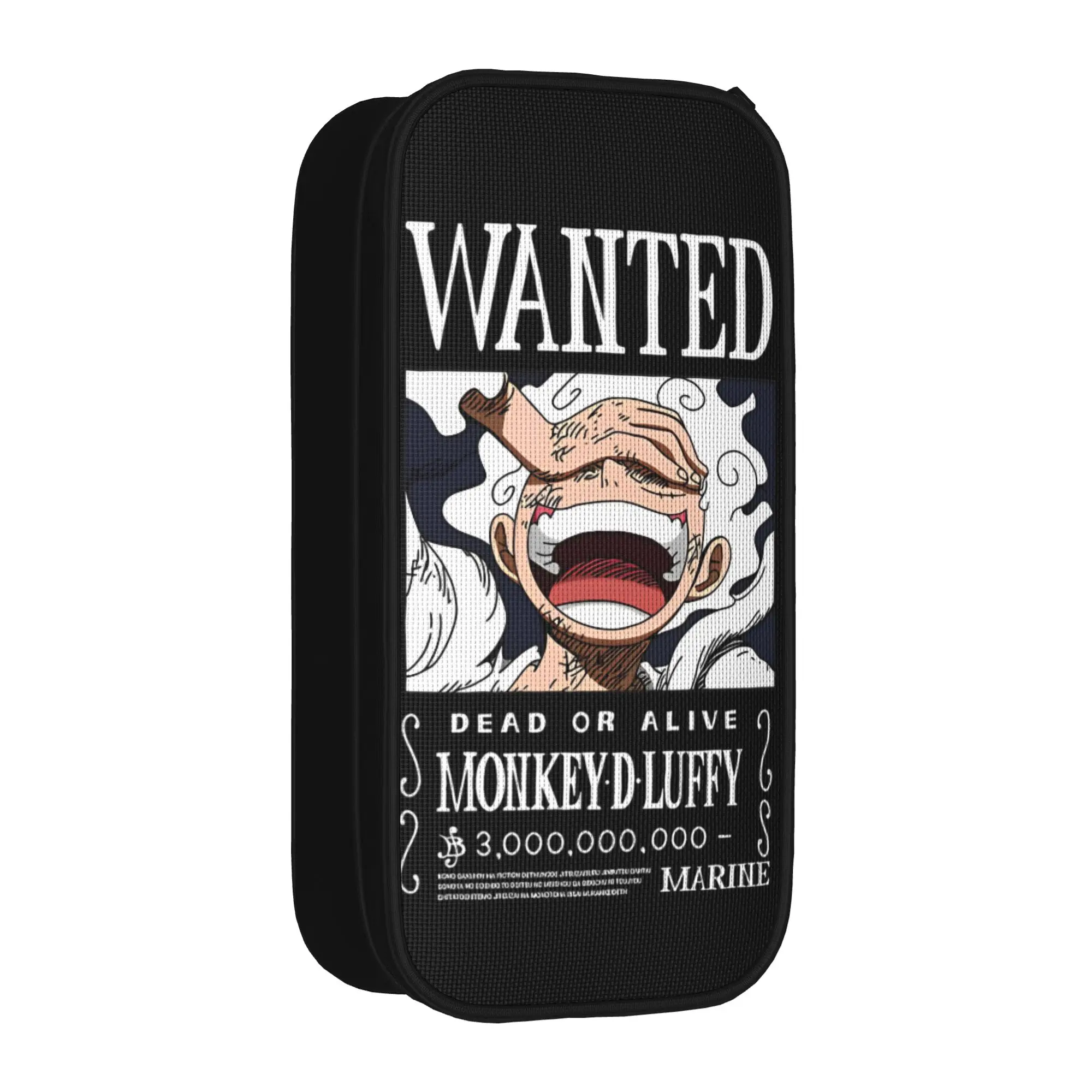 Modisches Luffy Federmäppchen, cooles Monkey D. Luffy Federmäppchen, Anime One Piece Federmäppchen, Stiftbox für Mädchen, Jungen, Taschen, Schüler, Schulzubehör
