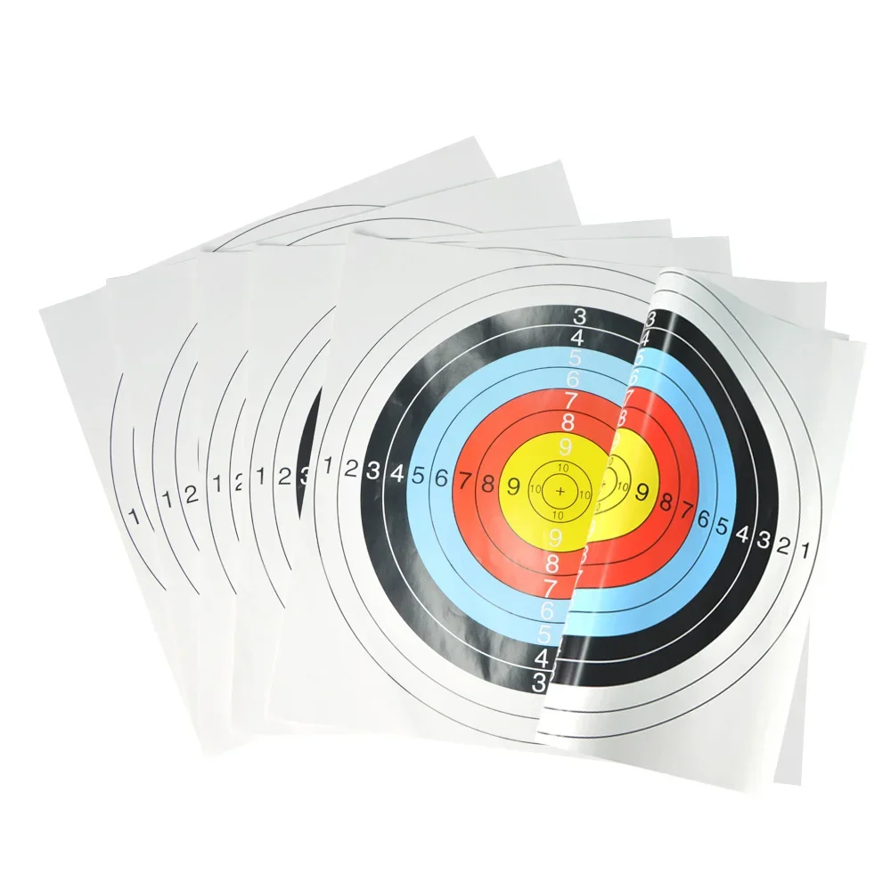 60X60 CM Thickened Coated Paper Target Paper Plastic Target Nail For Archery Hunting Shooting Outdoor Sports Competition