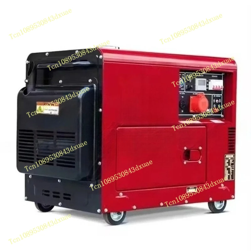 ALL COPPER 5/6/8/10/12kVA Silent Diesel Generator Air-Cooled Portable Power Station for Camping/Construction Backup Power Supply