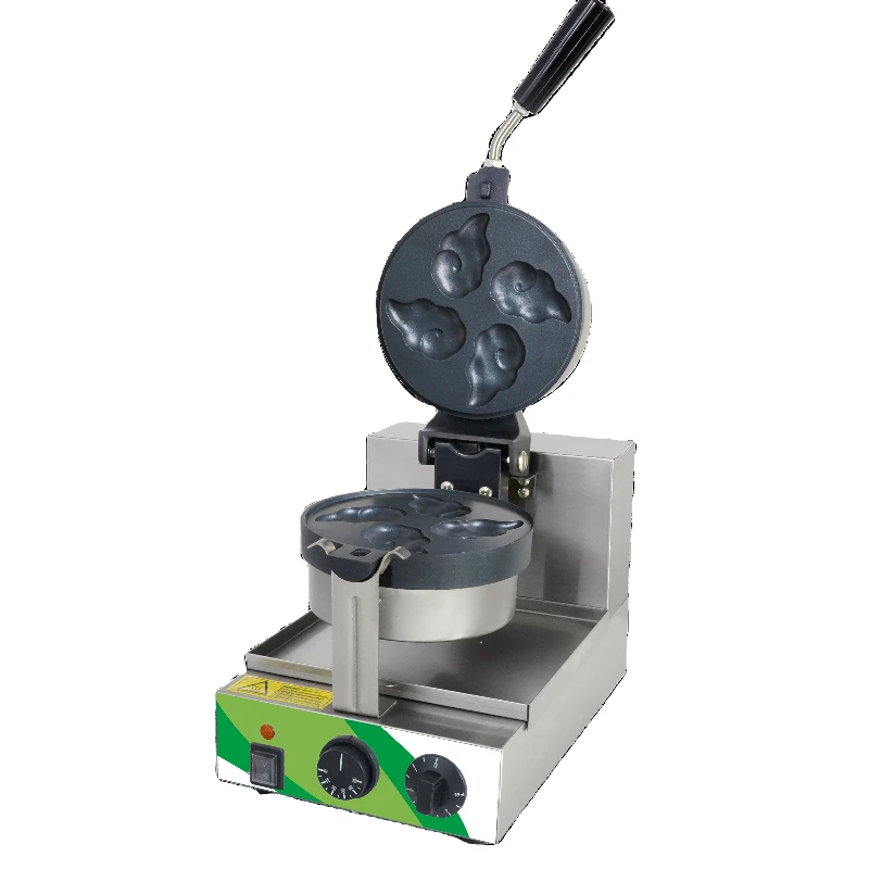 Professional commercial portable rotating cloud waffle maker