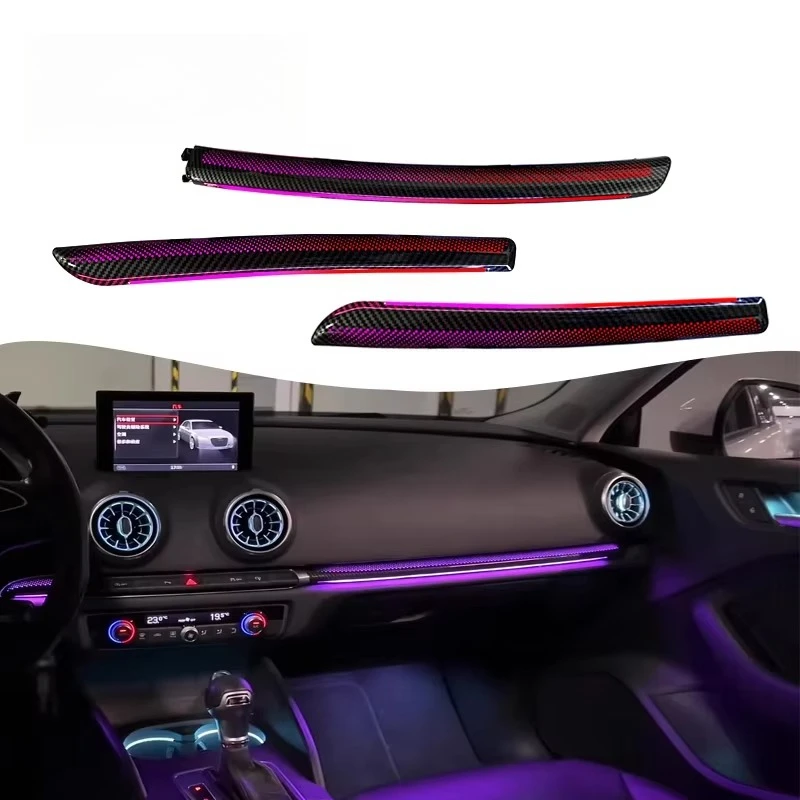 Upgrade Car LED Interior Ambient Light for Audi A3/S3 2013-2020 Models with Dynamic 64-color Symphony Kit air Vent Lights