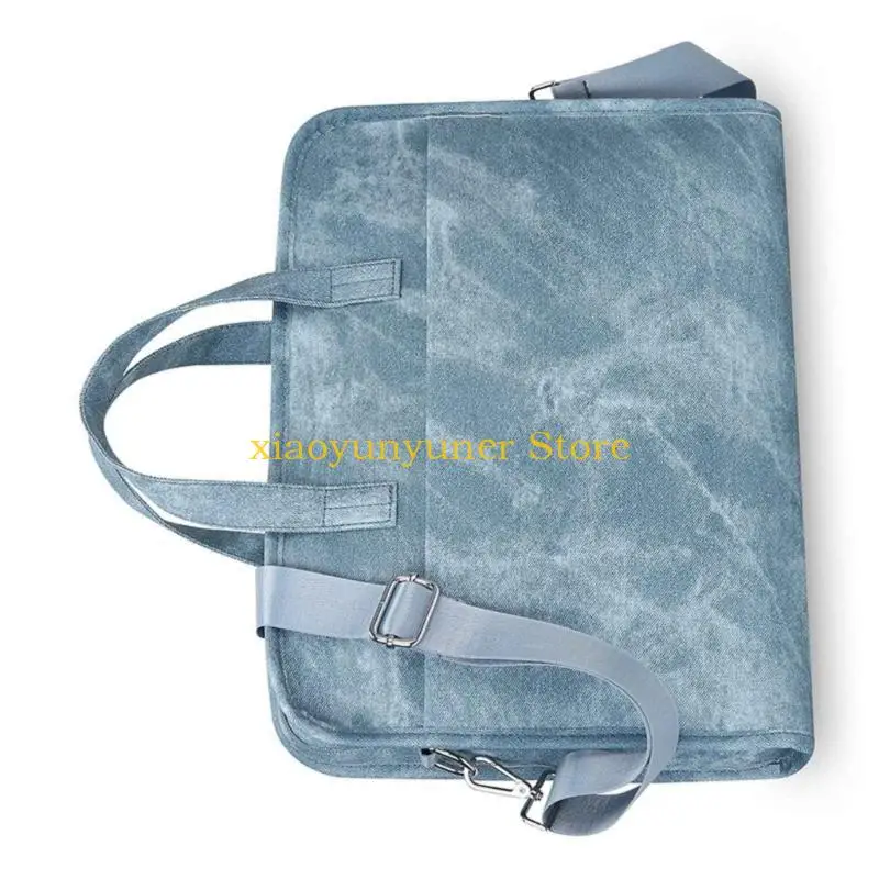 P9JB 14inch Computer Bag Waterproof Material Multiple Compartments Adjustable Shoulder Straps Travel Friendly Luggage Straps