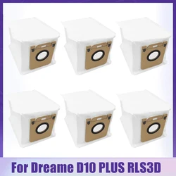 4/6/8/10pcs Dust Bags For Dreame Bot Z10 Pro L10 / D10 Plus RLS3D Vacuum Cleaer Spare Parts High Capacity Non-woven Accessories