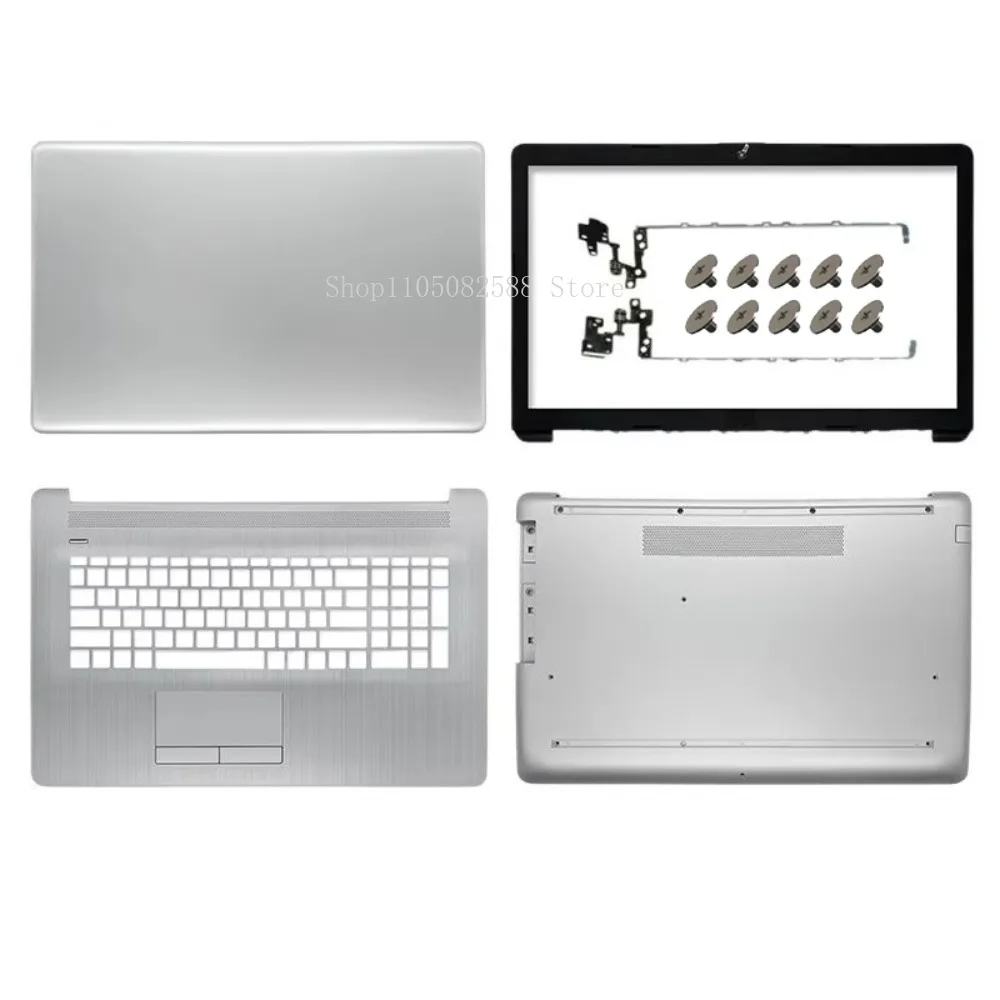 New Laptop Case For HP 17-BY 17-CA 17T-CR 17Q-CS 470 G7 LCD Back Cover/Front Bezel/Palmrest /Bottom Case/Hinge L22504-001 Silver