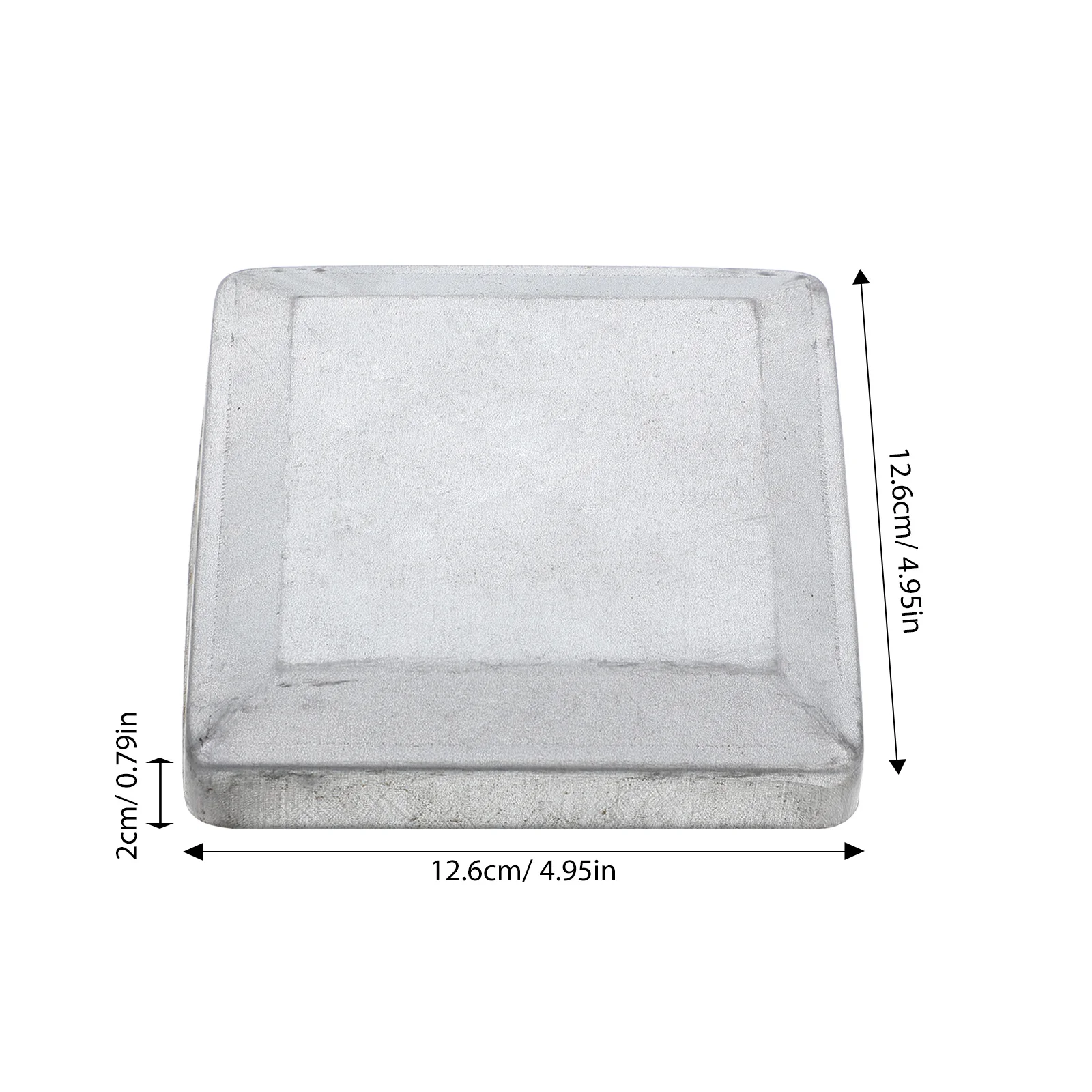 6개입 금속 울타리 기둥 캡 사각형 장식용 기둥 트림 캡 중량급 울타리 커버 보호대 데크 및 복도용