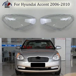 Front Headlight Cover Headlamp Lamp Shell Transparent Lampshade Lens Plexiglass For Hyundai Accent 2006 2007 2008 2009 2010
