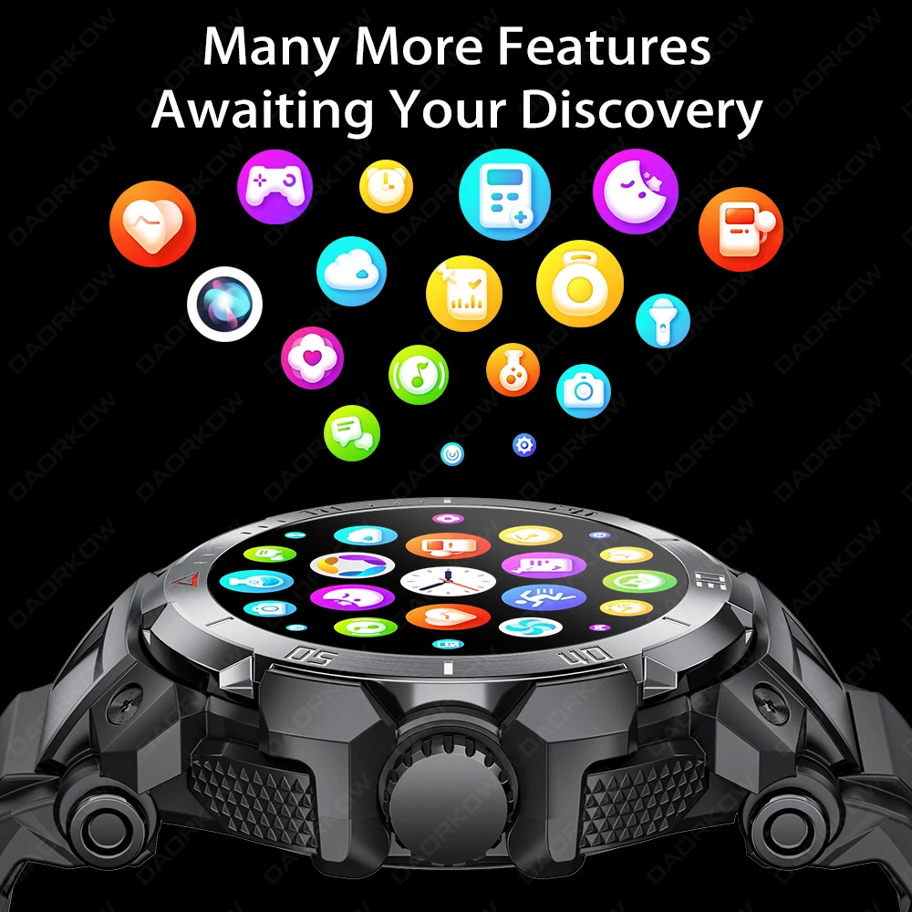 2024 Smart Watch 2 in 1 TWS Wireless Headphone Local Music Call Men SmartWatch Heart Rate IP68 Waterproof Sports Watch For IOS