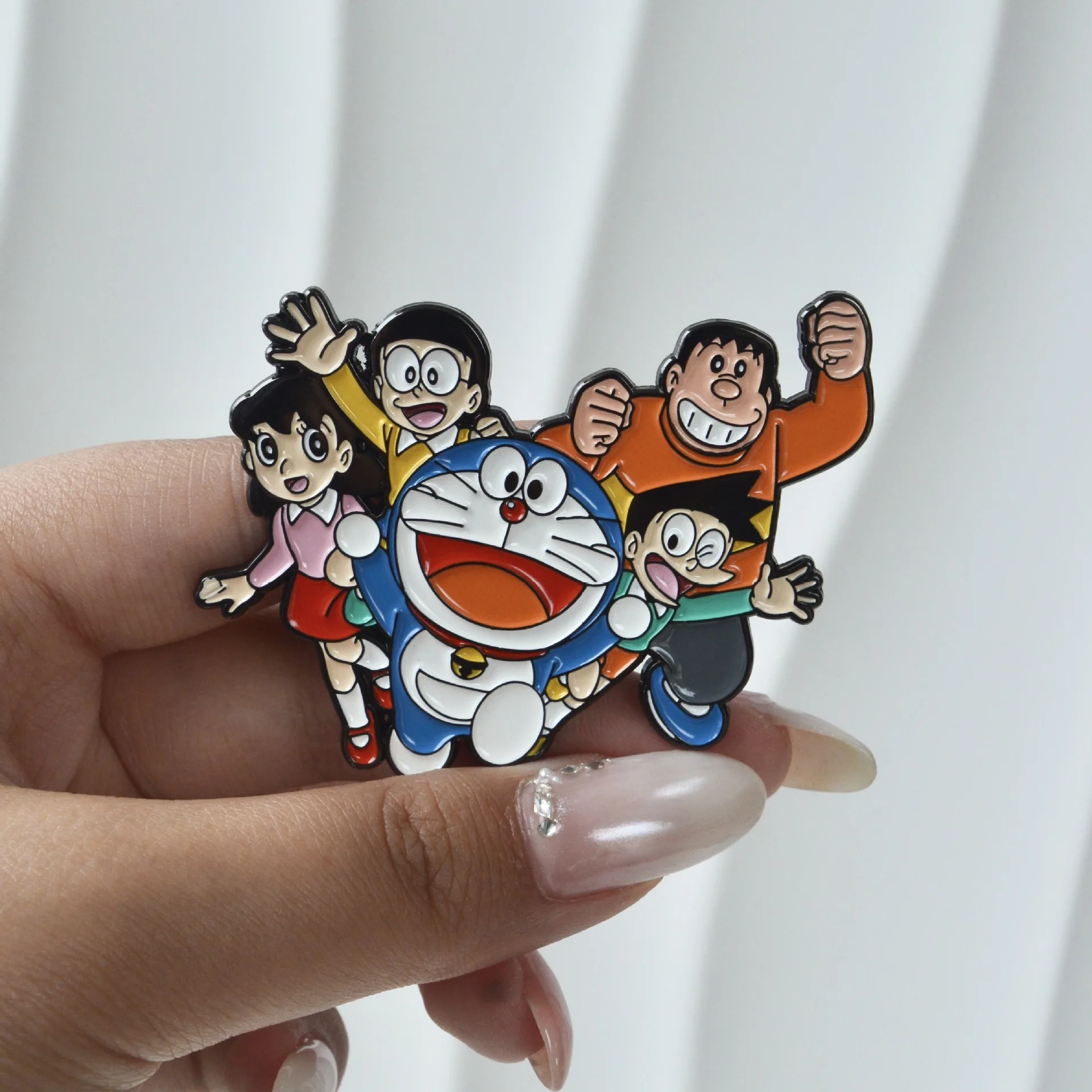 Alfileres de solapa esmaltados de Anime Doraemon para mochilas, broches, insignias de dibujos animados, broche de moda para ropa, joyería, regalos para amigos