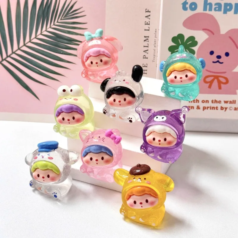 

Sweet Sanrio Anime Kawaii PomPomPurin My Melody Ins Fashion Diy Accessory Cute Cartoon Keychain Pendant Gifts for Kids