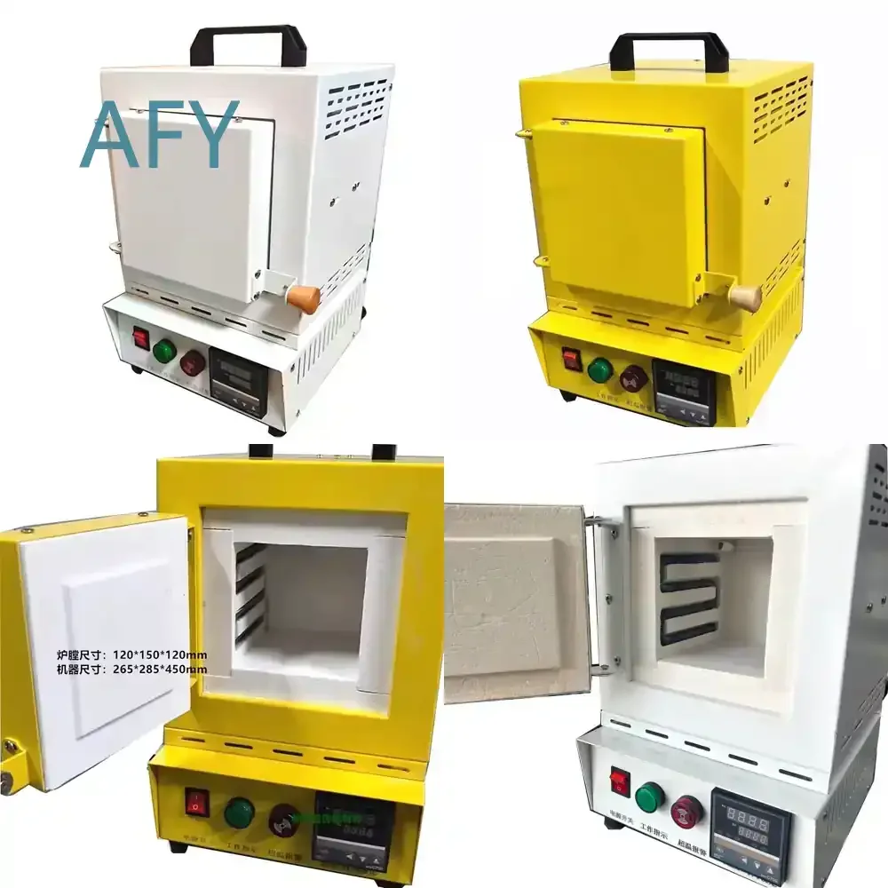 Mini Metal Muffle Furnace for Jewelry Burnout Casting Wax Box Heat Treatment Equipment for Jewelry Making Tools Accessories