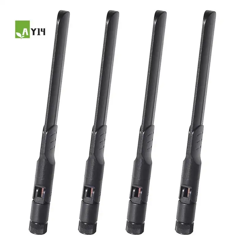 AY14 -4PCS Dual Band Wifi Antenna 2.4Ghz 5Ghz 5.8Ghz 8Dbi MIMO RP-SMA Male Antenna For Wifi Router Wireless Network Card
