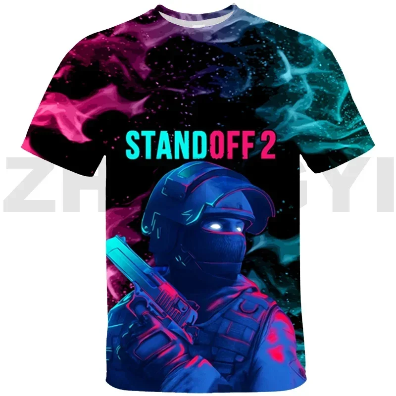 Bestseller in Summer3D Printed Standoff 2 T-shirts for Men Hip-Hop High Street Oversized T Shirt Kids Casual Anime Short Sleeve