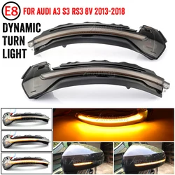 2pcs Dynamic blinker for Audi A3 8V S3 RS3 Side Mirror light LED Turn Signal 2013 2014 2015 2016 2018 2019 2020 Arrow flasher