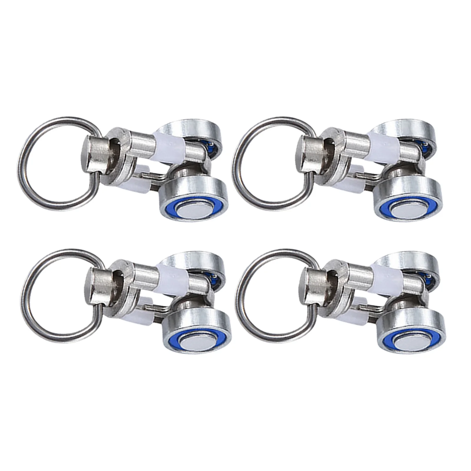 

4pcs Metal Bearing Curtain Rollers Heavy Duty Smooth Quiet For Ceiling Tracks Multi-Purpose Accessories Compatible With