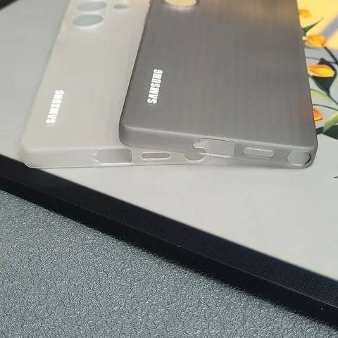 Матовый тонкий прозрачный чехол для телефона с гофрированным узором для Samsung Galaxy S26 S25 S24 S23 Ultra Plus, противоударный чехол в ультратонкую полоску
