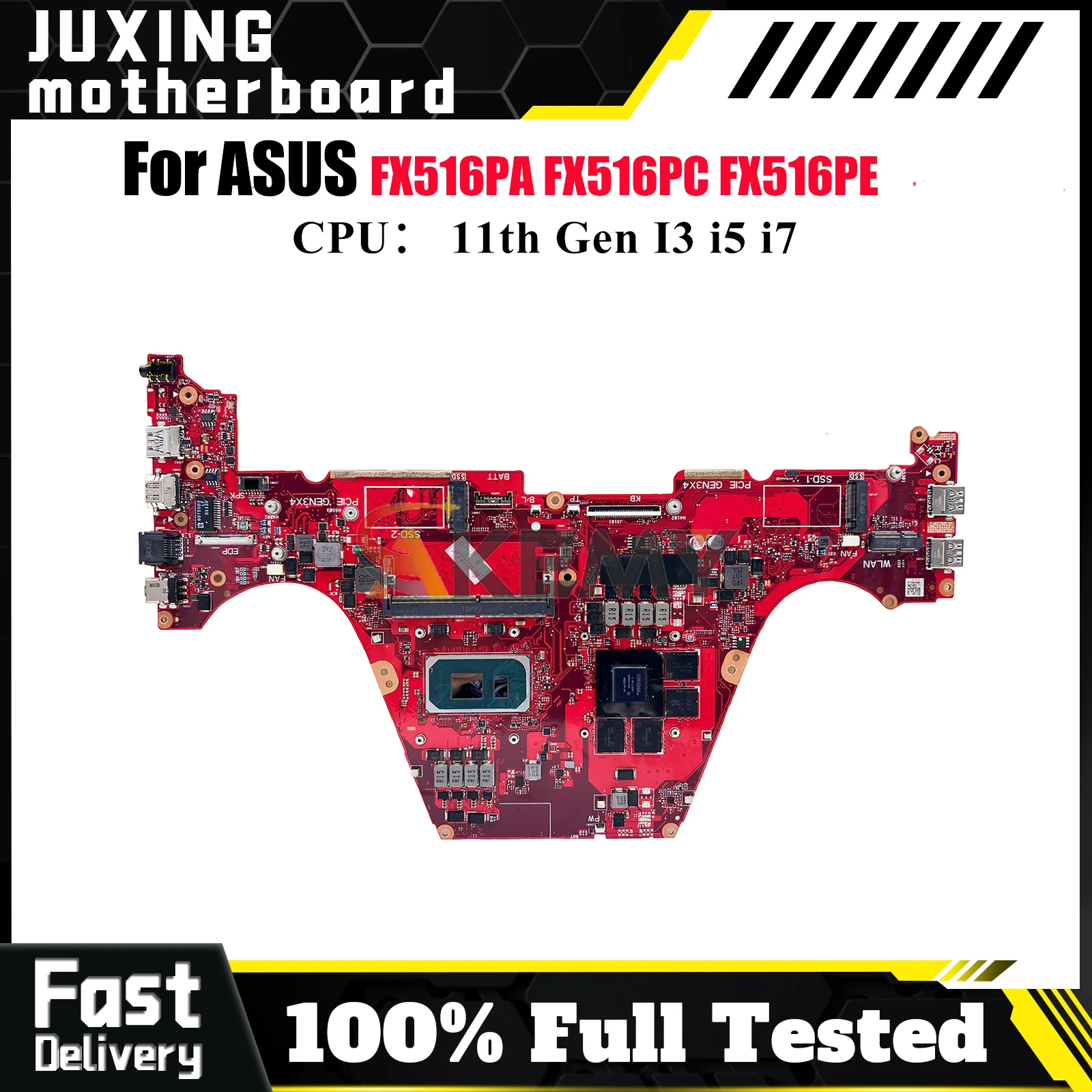 

FX516PC Laptop Motherboard For ASUS TUF Gaming FX516PC FX516P FX516PA FX516PE Mainboard With 11th Gen I3 i5 i7 100% tests OK stk