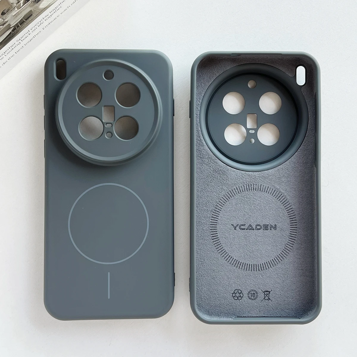 

Wireless Charging Magnetic Soft Liquid Silicone Case For Vivo X300 Pro X200 Pro Mini X200 Ultra, Fleece Camera Protection Cover