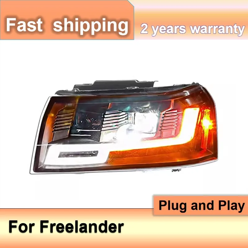 Car Accessories for Land Rover Freelander 2 Headlight 2005-2012 Freelander Head Light DRL Turn Signal High Beam Projector Lens