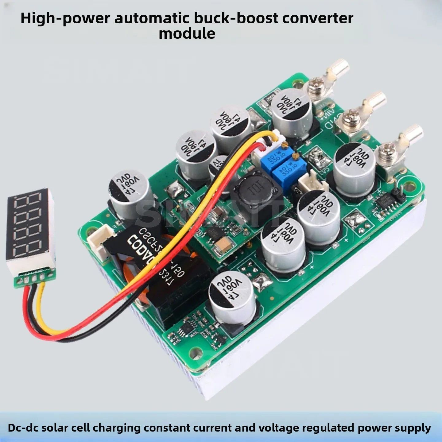 2000W DC-DC Auto Buck-Boost Converter 5-140V/3-20A Adjustable Voltage Current 18-140V Input High Power