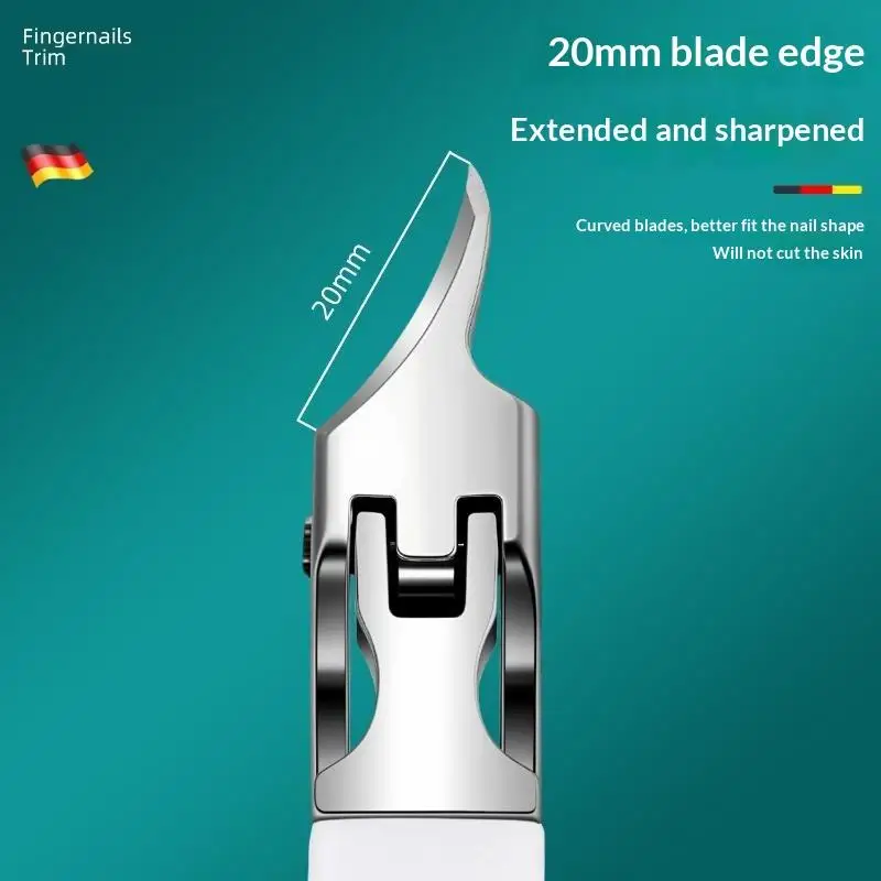 Zehennagelknipser für eingewachsene oder dicke Zehennägel, professioneller Podologen-Zehennageltrimmer mit Edelstahlklinge. – Detail 2