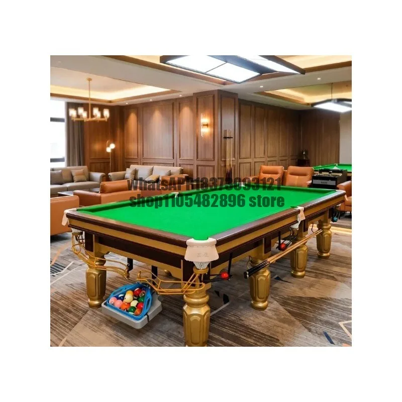 Adult Chinese black eight pool table Household standard solid wood pool Indoor casual tennis two-in-one table