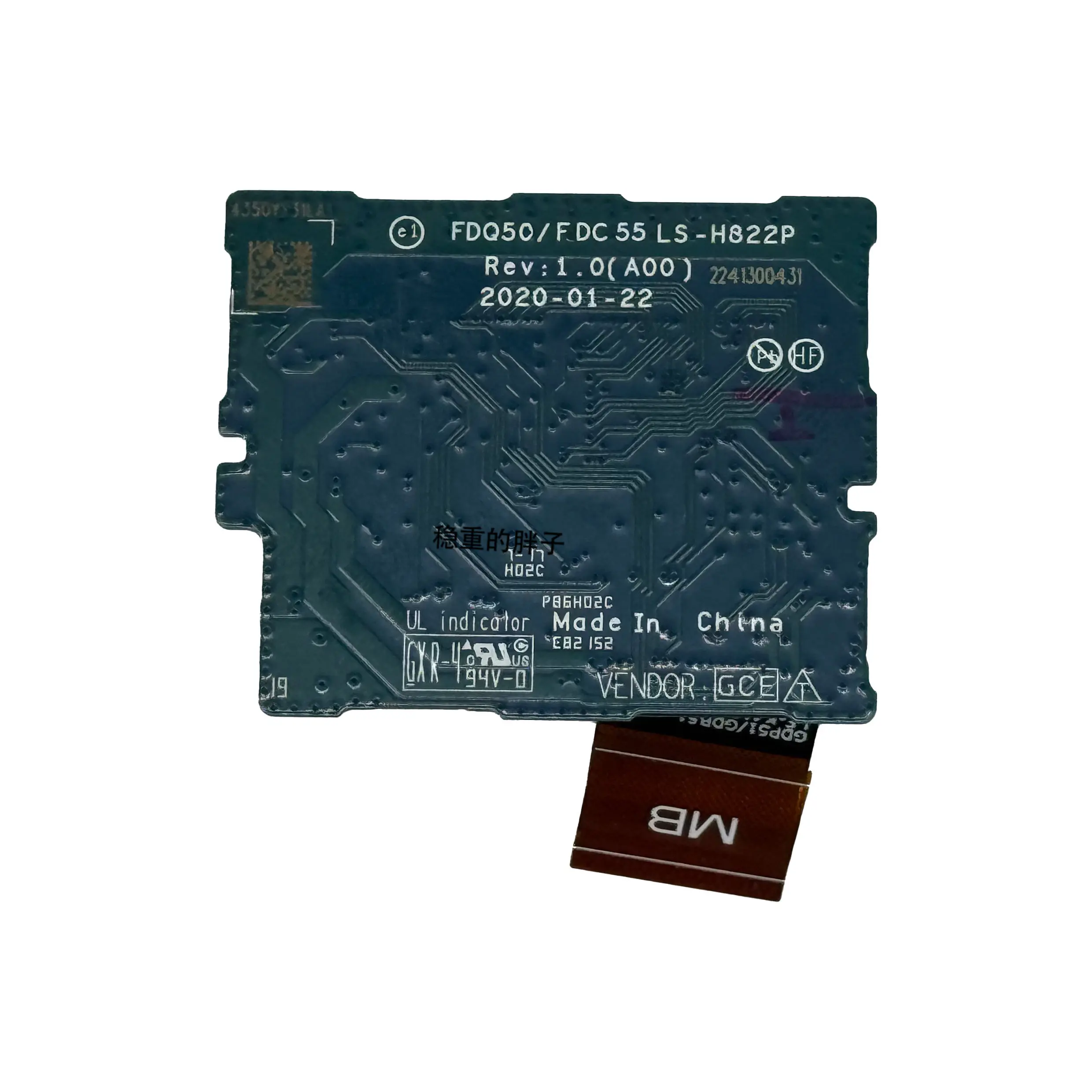 For Dell XPS 15 9510 9520 Keyboard Small Board SD Card IO Audio Board LS-H822P