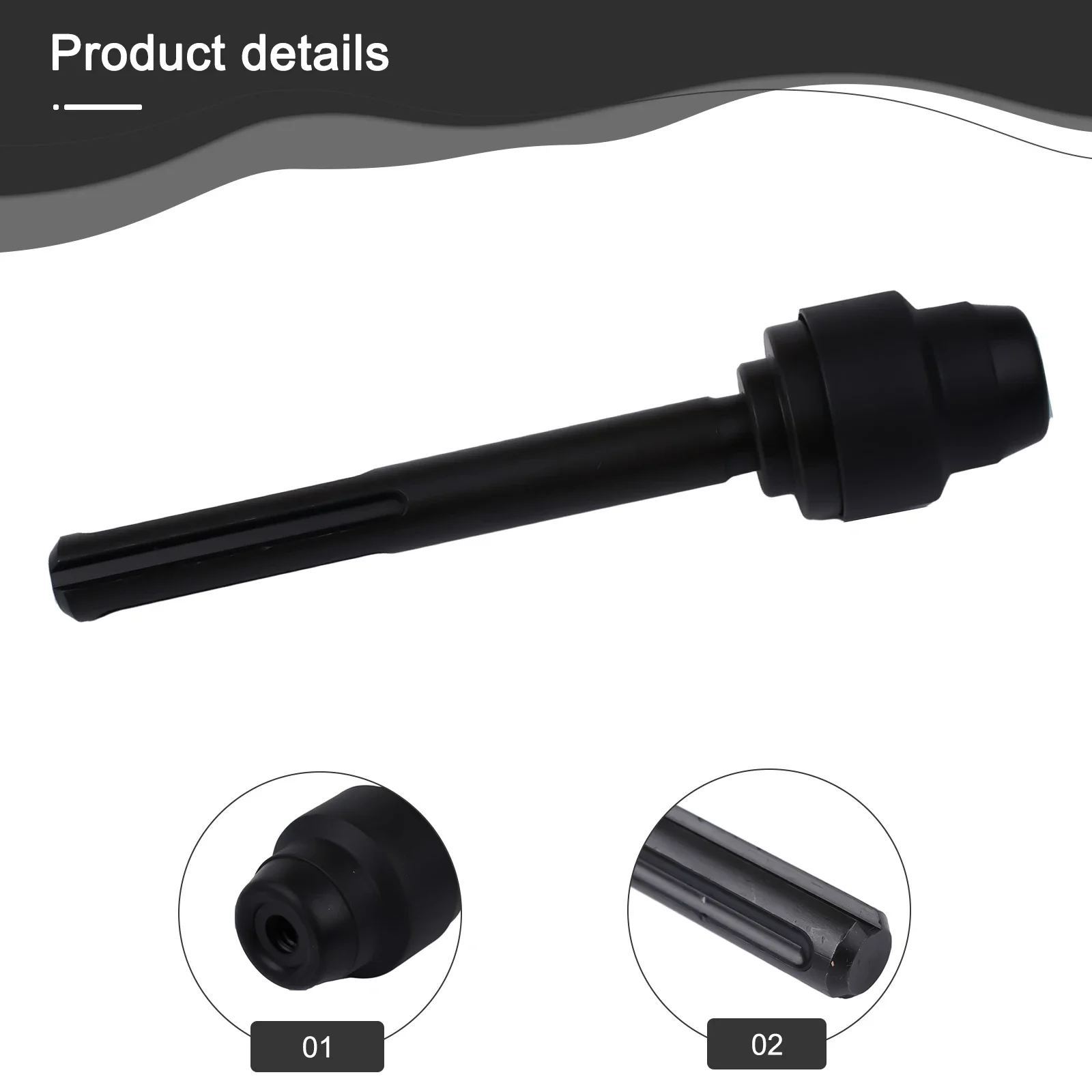 

Переходник для SDS MAX на SDS PLUS, конвертер патрона для сверл SDS PLUS, используется с ударными инструментами, длина 240 мм