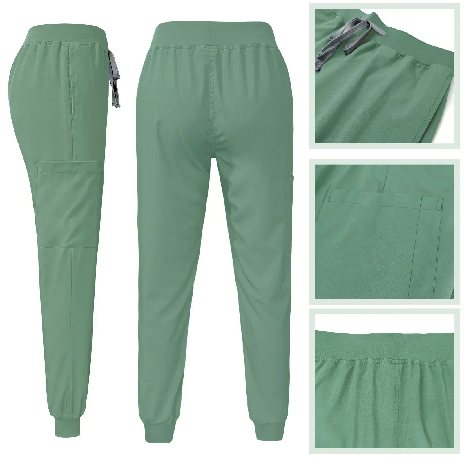 1pc Pants Unisex Short Sleeved Pharmacy Nurse Uniform Hospital Doctor Workwear Oral Dental Surgery Uniforms Medical Scrubs