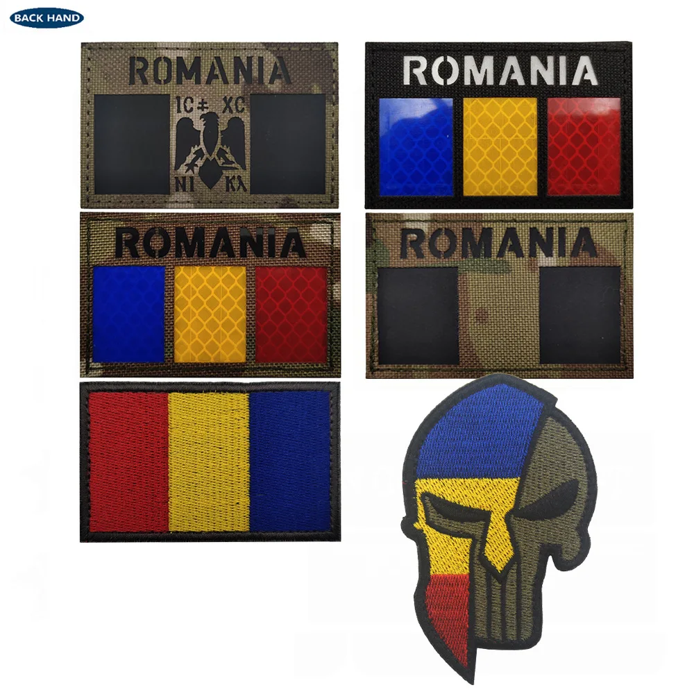 Parche reflectante banderas Checa Austria Rumanía – Brazalete militar - imagen 5