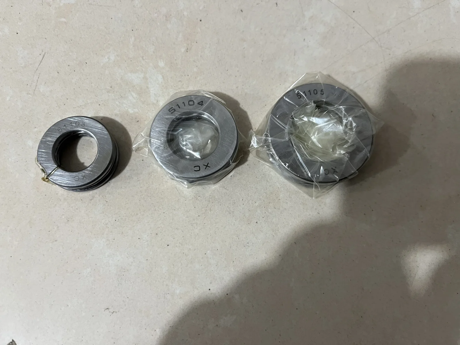 1PC 51100 51101 51102 51103 51104 51105 51106 3-in-1 Surface Bearing Axial Ball Bearing Thrust Bearing Roller Bearing