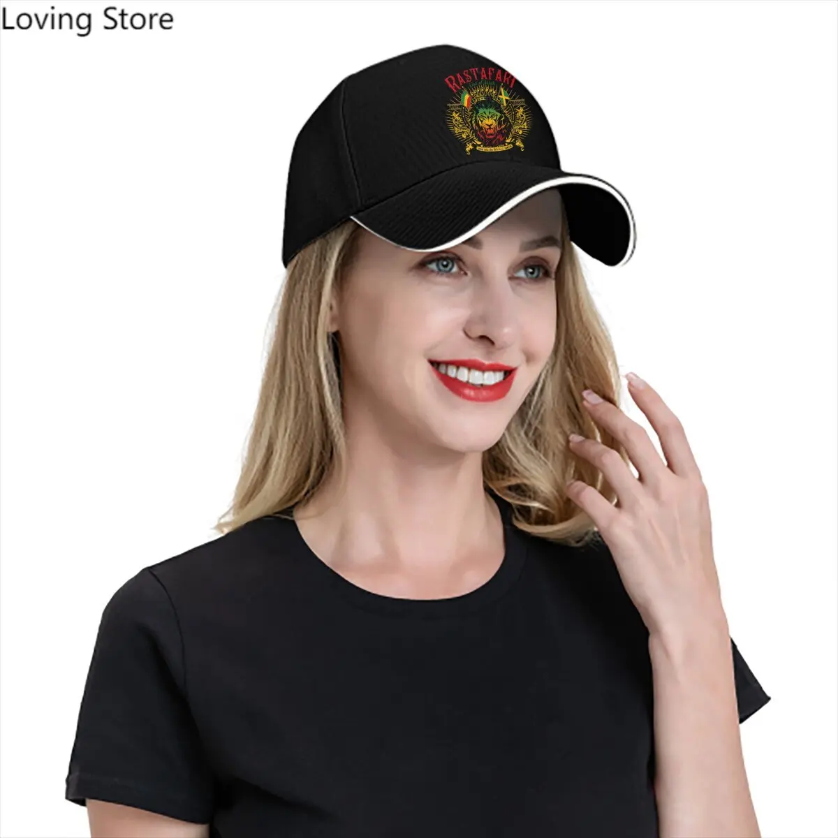 Rastafarian Solid Color Baseball Caps Peaked Cap Jamaica Lion Sun Shade Hats Men Women image 6
