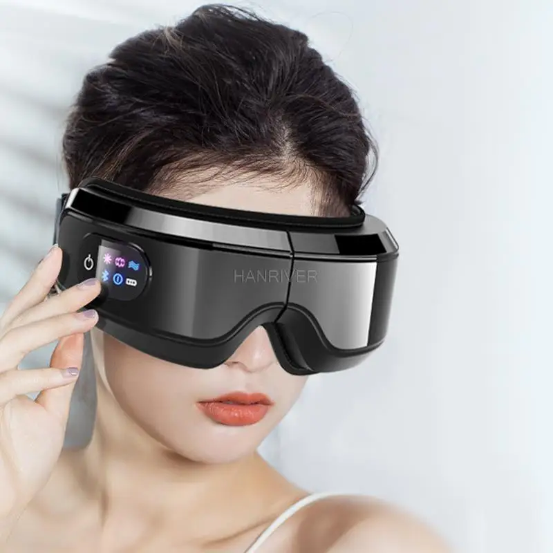 Eye massager bluetooth charging eyecare instrument air pressure vibration heat patch students eye massager