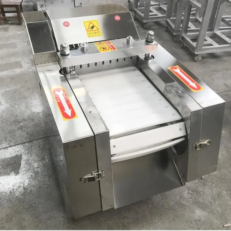 

【 Hot】Automatic Frozen Meat Cutting Machine Pork Dicer Meat Cube Cutter Electric Chicken Meat Cubes Cutter