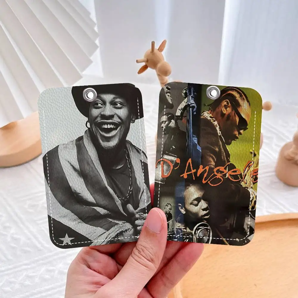 D A-angelo rip Style PU Access Card Holder with Keychain - Executive Protection for Bank card,Subway, Bus Card case